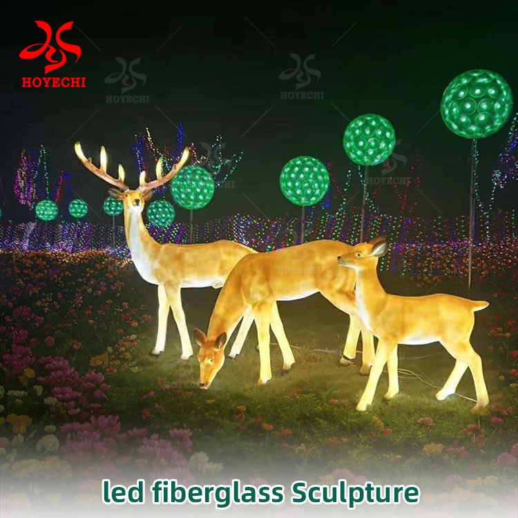 led fiberglass Sculpture animal shape led fiberglass Sculpture animal shape